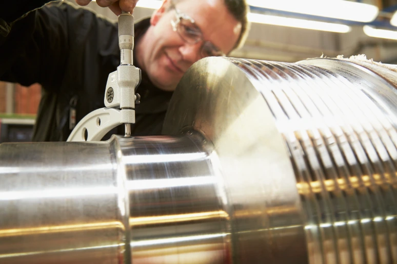 New shaft machining at Roval precision workshop
